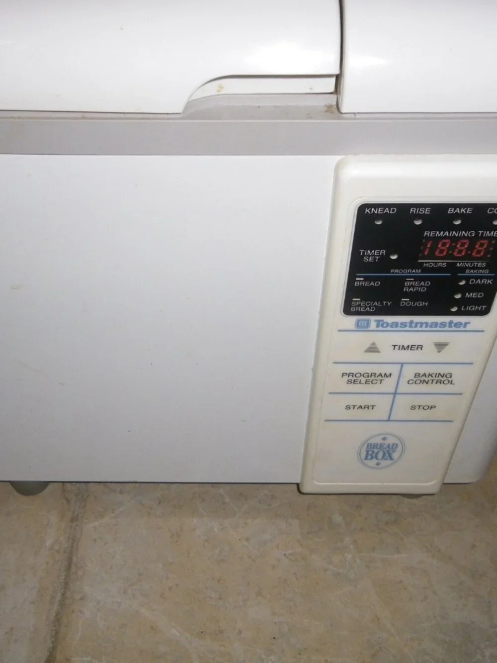 Vintage Toastmaster Bread Box Bread Maker Model 1150 White 550W
